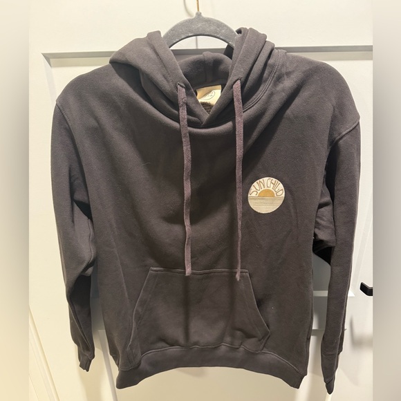 Pura Vida Tops - Pura Vida Sun Child NWT Hoodie Vintage Black Pullover Women’s Small Graphic Boho
